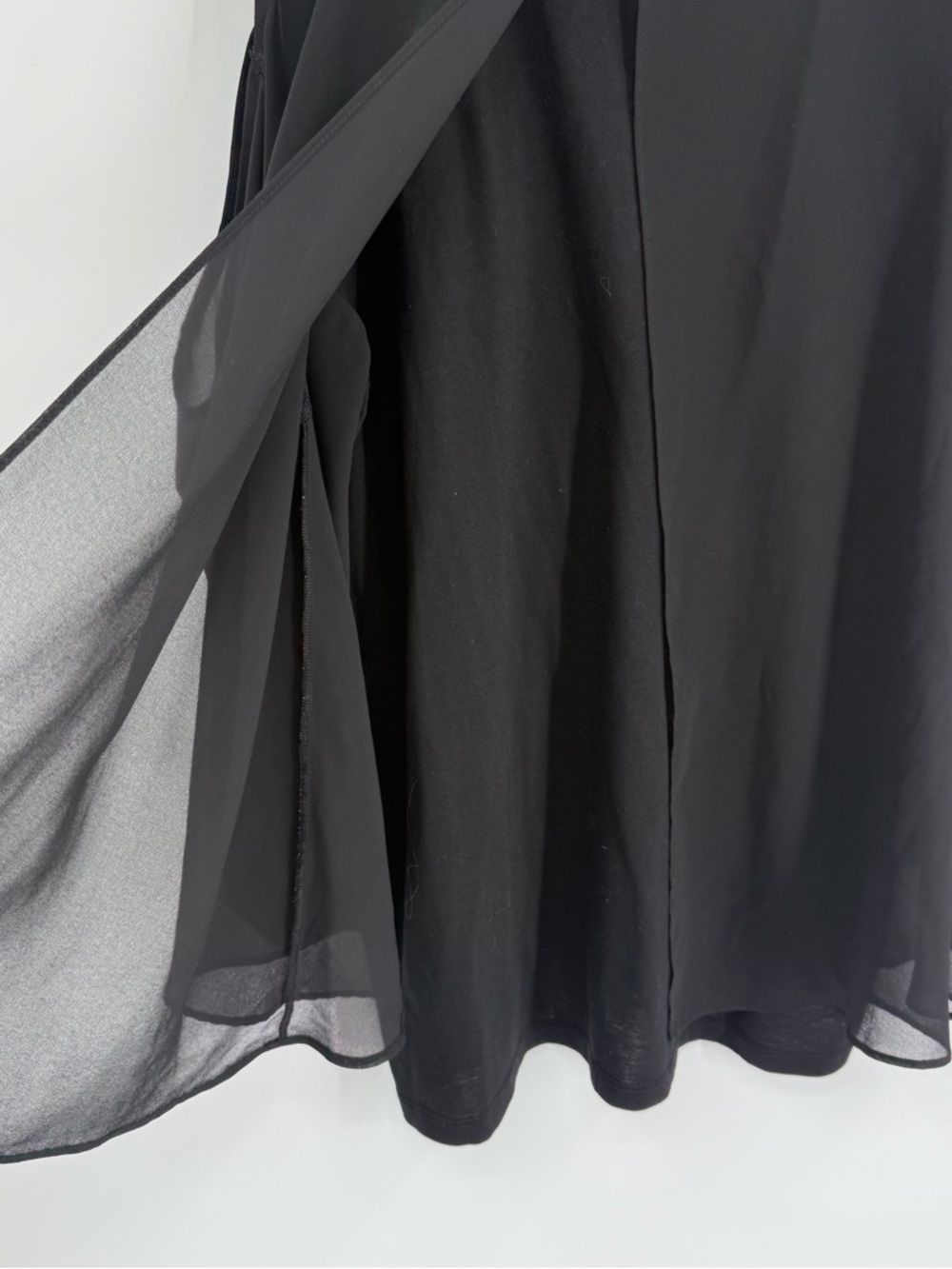 Ruby Ribbon Black Layered Tank Top Size 2XL (XXL) Sleeveless Gauzy Blouse